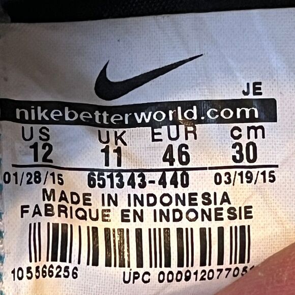 Nike Magista Onda FG Soccer Cleats Blue Mens 12 UK 11 EU 46 - Picture 11 of 11